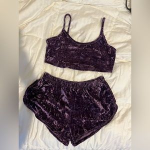 purple pajama set
